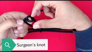 Tying a surgeon's knot | basic surgical techniques|medico mnemonico