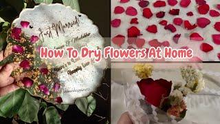 How To Dry Flowers At Home Quickly | Class 2 update 