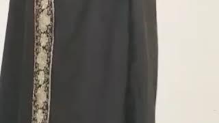 ABAYA LONG CARDI HITAM JORDAN RENDA ALKHATIB COLLECTION BANGIL