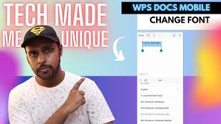 How to change font in wps office writer mobile | change font in wps office writer mobile