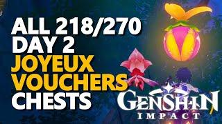 All 270 Day 2 Joyeux Vouchers Chests Genshin Impact