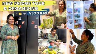 Vlog#49||‍️New Fridge Tour & organizing| Ivlo periya Fridge thevaiya|Jun15,2024 #home #vlog #tamil