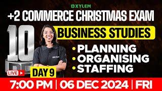 Plus Two Commerce - Business Studies | Planning, Organising, Staffing | Xylem Plus Two Commerce