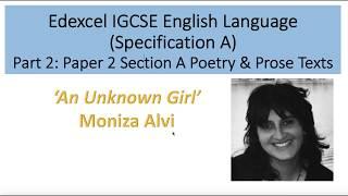 Analysis of 'An Unknown Girl' by Moniza Alvi