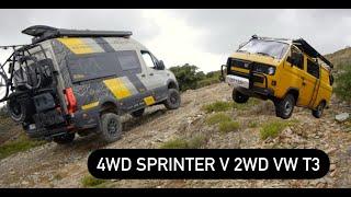 Off Road Hill Climb Challenge. 4x4 Sprinter V 2wd VW T3/T25/Vanagon