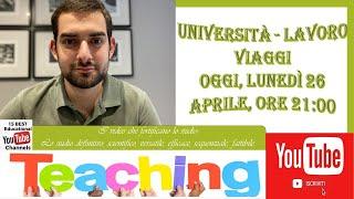 A Lezione con Pietro Galinta, università - lavoro - viaggi