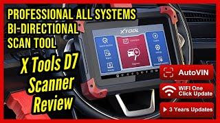 Xtool D7 Automotive Diagnostic Scan Tool OBDII Scanner with Bi-Directional Controls Review & Testing