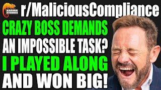 r/MaliciousCompliance - Crazy BOSS Demands Impossible Task? I Played Along And WON BIG!