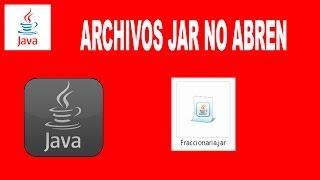 ARCHIVOS JAR NO ABREN