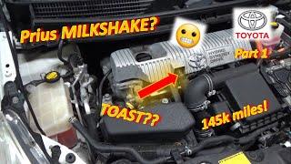 (Pt 1) Prius MILKSHAKE? Head Gasket FAIL! (Hidden COST of Hybrids)