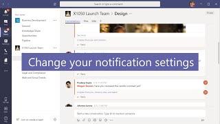 Manage notification settings in Microsoft Teams