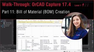 How to Create A BOM in OrCAD Capture 17.4