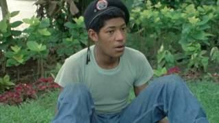 Laurence Fishburne (14) on the set of Apocalypse Now