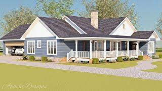 The Charming Cottage / Farmhouse Design With Floor Plan