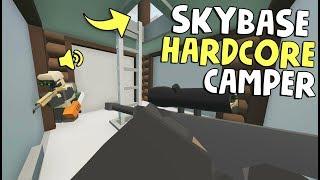 RAIDING HARDCORE SKYBASE CAMPER! (Sick Loot!) | Unturned