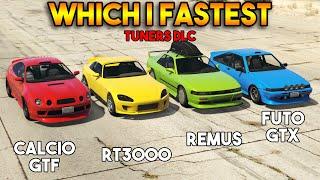 GTA 5 ONLINE : CALCIO GTF VS RT3000 VS REMUS VS FUTO GTX (WHICH IS FASTEST)