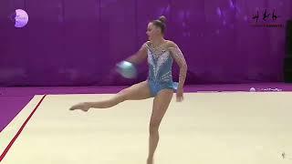 Ульяна Травкина Мяч GYMNASTIKA SOLO CUP 2024 #художественнаягимнастика #sports #dance #спорт #music