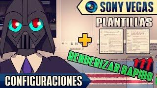 Sony Vegas & Sony Vegas Pro  - Tip para RENDERIZAR MAS RAPIDO + 2 Plantillas (2017)