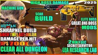 ONCE HUMAN BEST SHRAPNEL SOCR SCAR THE LAST VALOR BUILD WITH HUGE DPS 700K LEA RESEARCH LAB & MODS