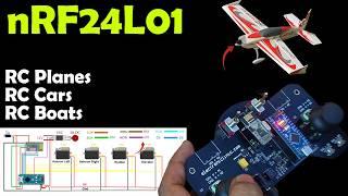 Arduino nRF24L01 Joystick for RC Planes and RC Cars, nRF24L01 Transmitter and Receiver