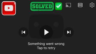 Something Went Wrong YouTube iPhone | Something Went Wrong Please Try Again YouTube iPhone 2023