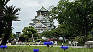 4K Osaka Walk Japan Around Osaka Castle Area Walking Tour 2024