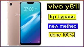 vivo y81i (1812) frp bypass done !! vivo y81i google account bypass done