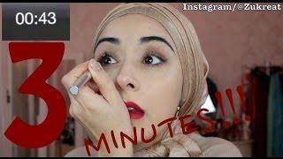 3 Minute Makeup Challenge - Fun Video !!!