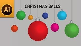 Illustrator Tutorial Christmas Balls Ornament Design Vector