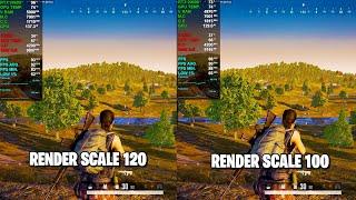 Render Scale 120 vs 100 : PUBG PC