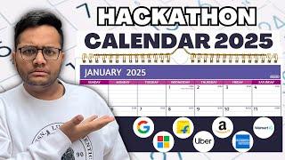 Hackathon Calendar 2025 | Big TECH Hiring Hackathons you should not miss.