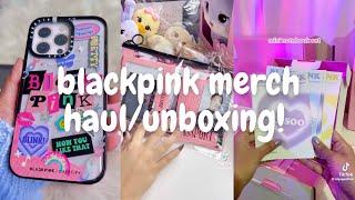  blackpink official merch haul/ unboxing! [asmr] (tiktok compilation) | minsbymon