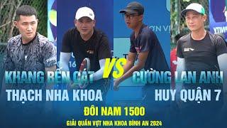 ĐÔI NAM 1500 | KHANG BC - THẠCH NK VS CƯỜNG LAN ANH - HUY QUẬN 7 | Tennis Phong Trào