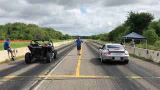 MAVERICK X3 TURBO R VS PORSCHE DRAG RACE