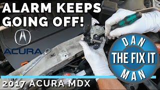 ALARM KEEPS GOING OFF!  How to stop a Honda or Acura Security Alarm from going off.  EASY DIY FIX!