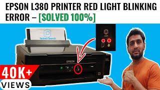 epson l380 red light blinking one by one problem solution | epson l380 printer error light blinking