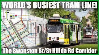 World's Busiest Tram Corridor // Swanston St & St Kilda Rd!