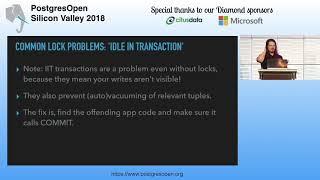 PostgreSQL Locking Issues: a talk for devs and DBAs