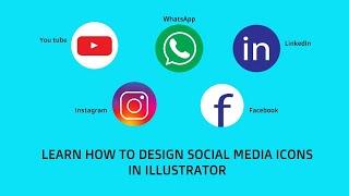 Learn how to design social media icons in illustrator cc 2019