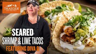 Diva Q’s Seared Shrimp & Lime Tacos | Traeger Grills