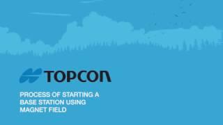 TOPCON  How To Start A GPS Base Station Using Magnet Field HD