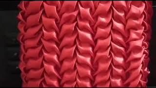 Smocking cushion cover/DIY Beautiful leaves pattern square pillow cover Nisha tips and tricks