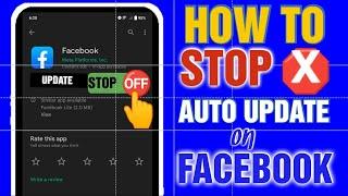 how to stop auto update on Facebook | how to turn off auto update on facebook