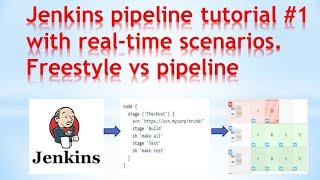 Jenkins pipeline examples | Jenkins pipeline tutorial|free-style vs pipeline | rela-time scenarios#1
