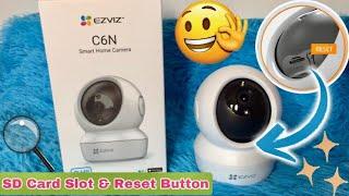 EZVIZ C6N  SD CARD SLOT AND RESET BUTTON