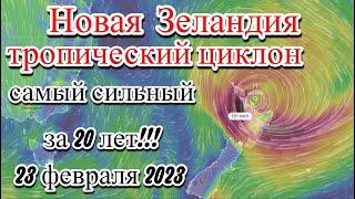 Новая Зеландия обрушился самый сильный тропический циклон за 20 лет Тропический циклон «Габриэль»