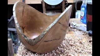 #182 Woodturning a Maple Fish Mouth Bowl