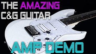 C&G Guitar Amp Demo - Guitar w/ built in FX, speaker and drum machine!! Coolest guitar of the year!