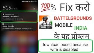 How to Fix Download OBB Service is running error in Battelgrounds Mobile India #Shorts #JasvirYadav