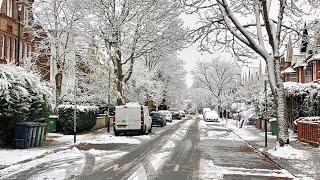 Snowfall In London |4K| 07/01/2025 London Walk